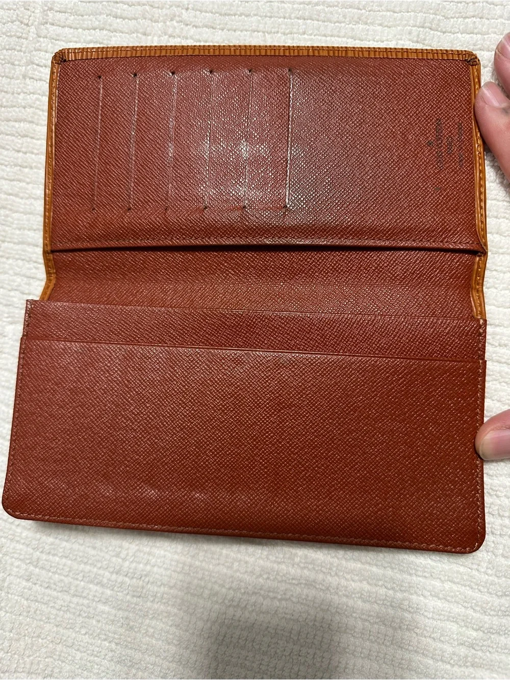 Louis Vuitton Brown Epi Leather Long Card Holder